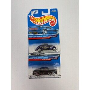 Hot Wheels Pinstripe Power Series 1998 Lot Of 2 Tail Dragger 3 Window '34